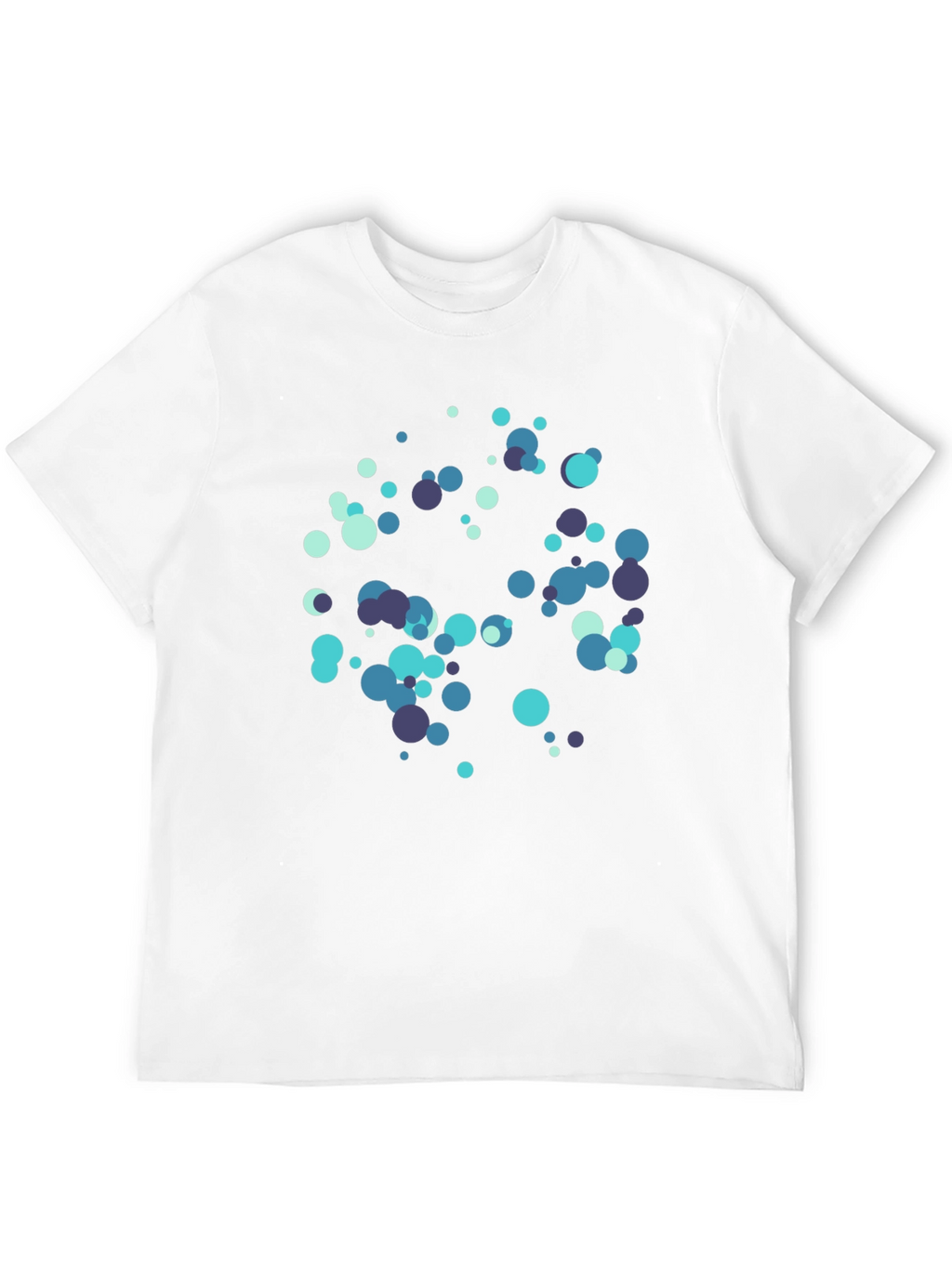 Abstract Circles Black T-Shirt