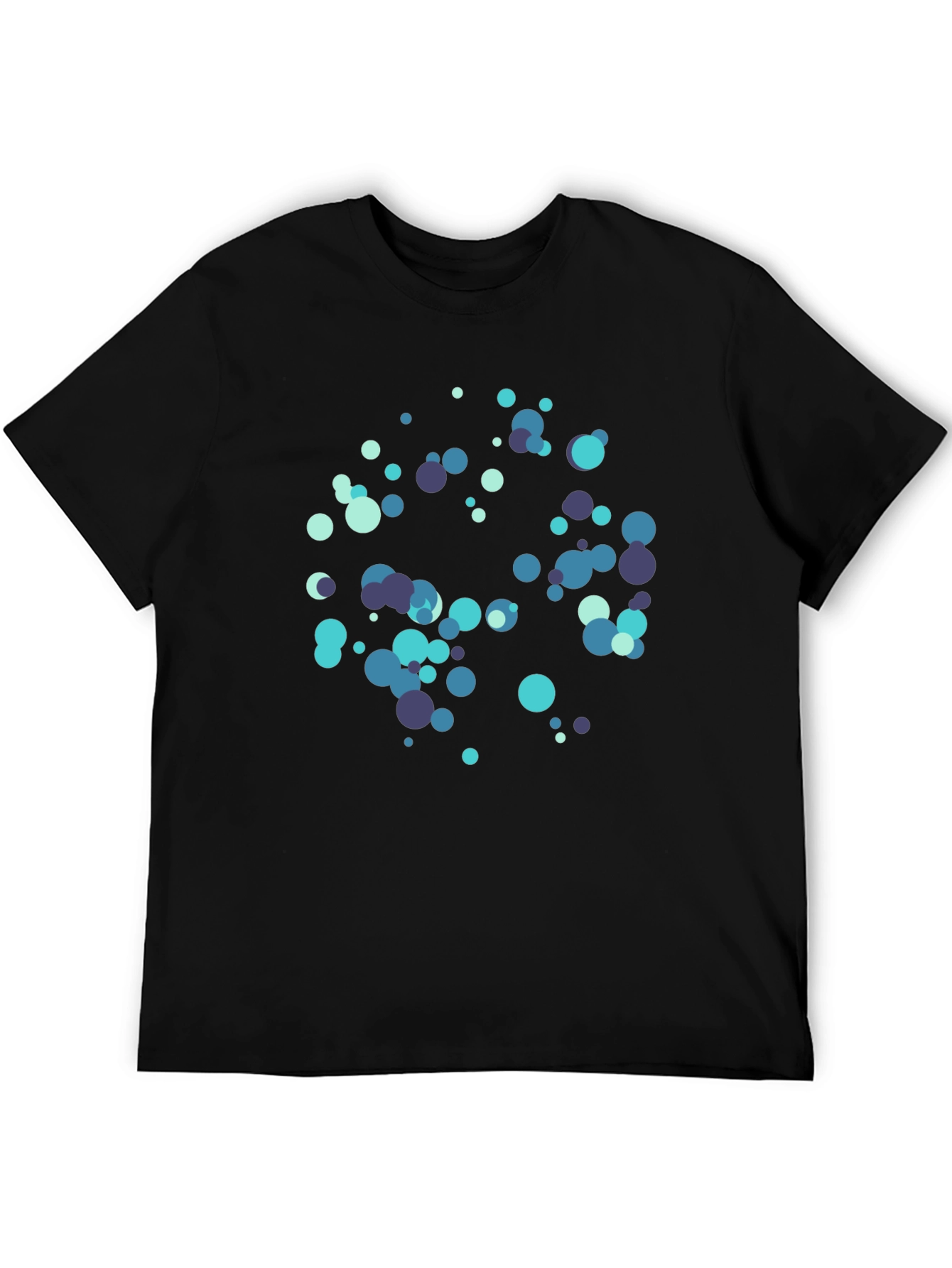Abstract Circles Black T-Shirt