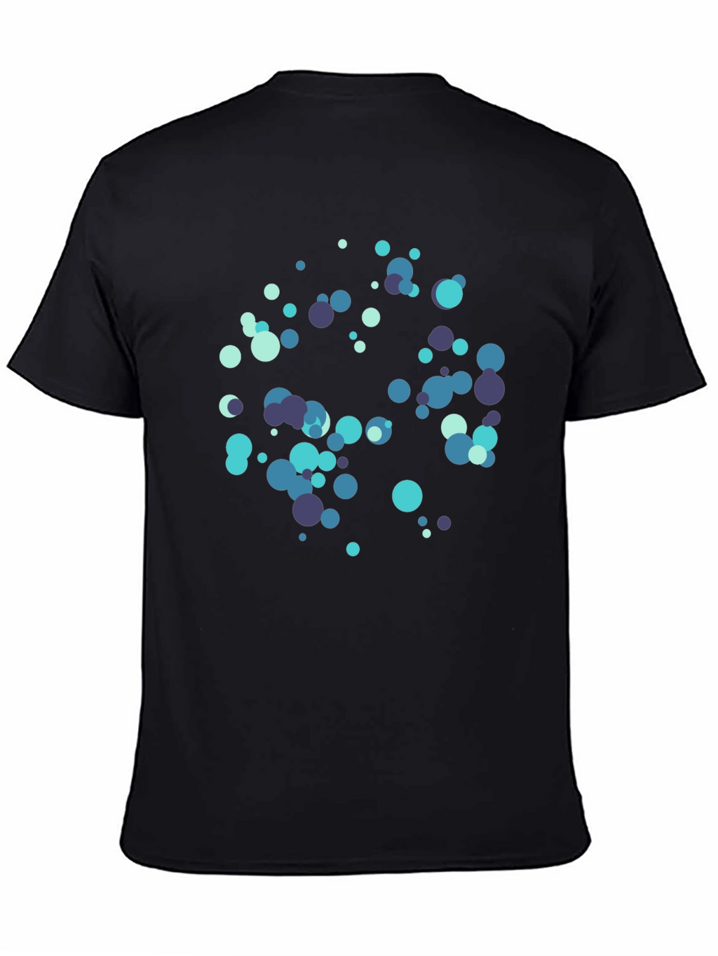 Abstract Circles Black T-Shirt