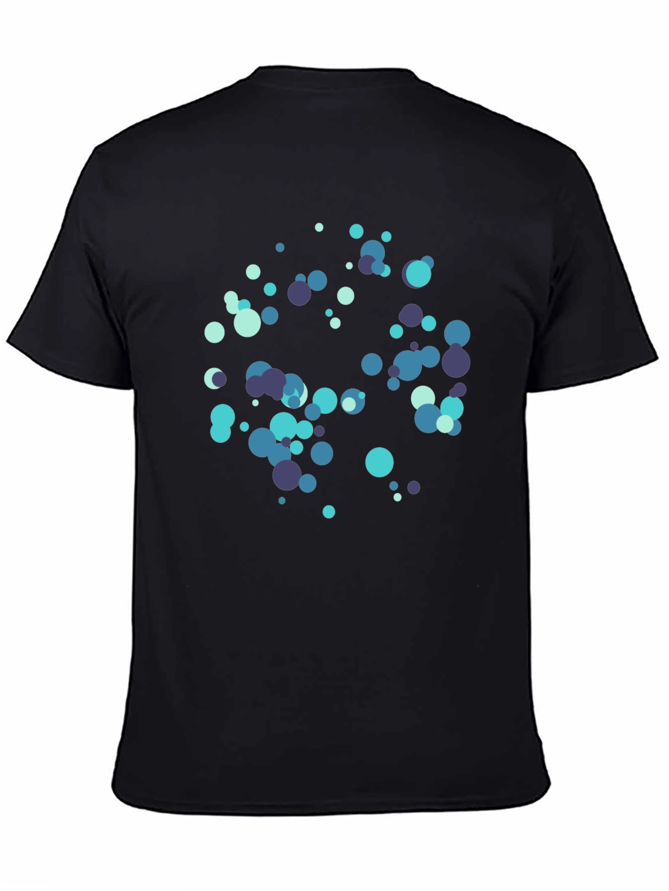 Abstract Circles Black T-Shirt