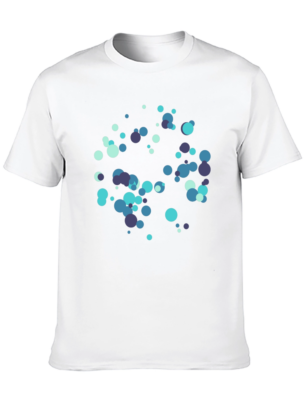 Abstract Circles Black T-Shirt
