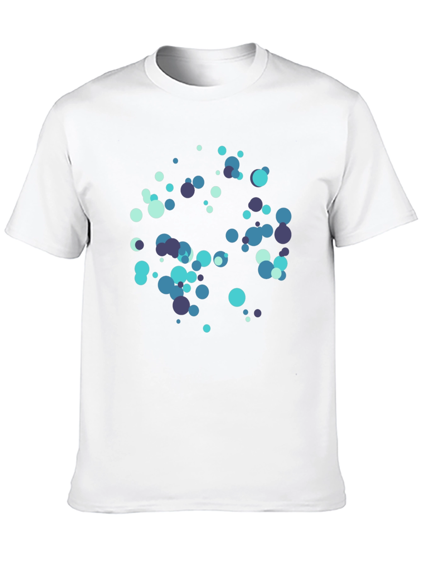 Abstract Circles Black T-Shirt