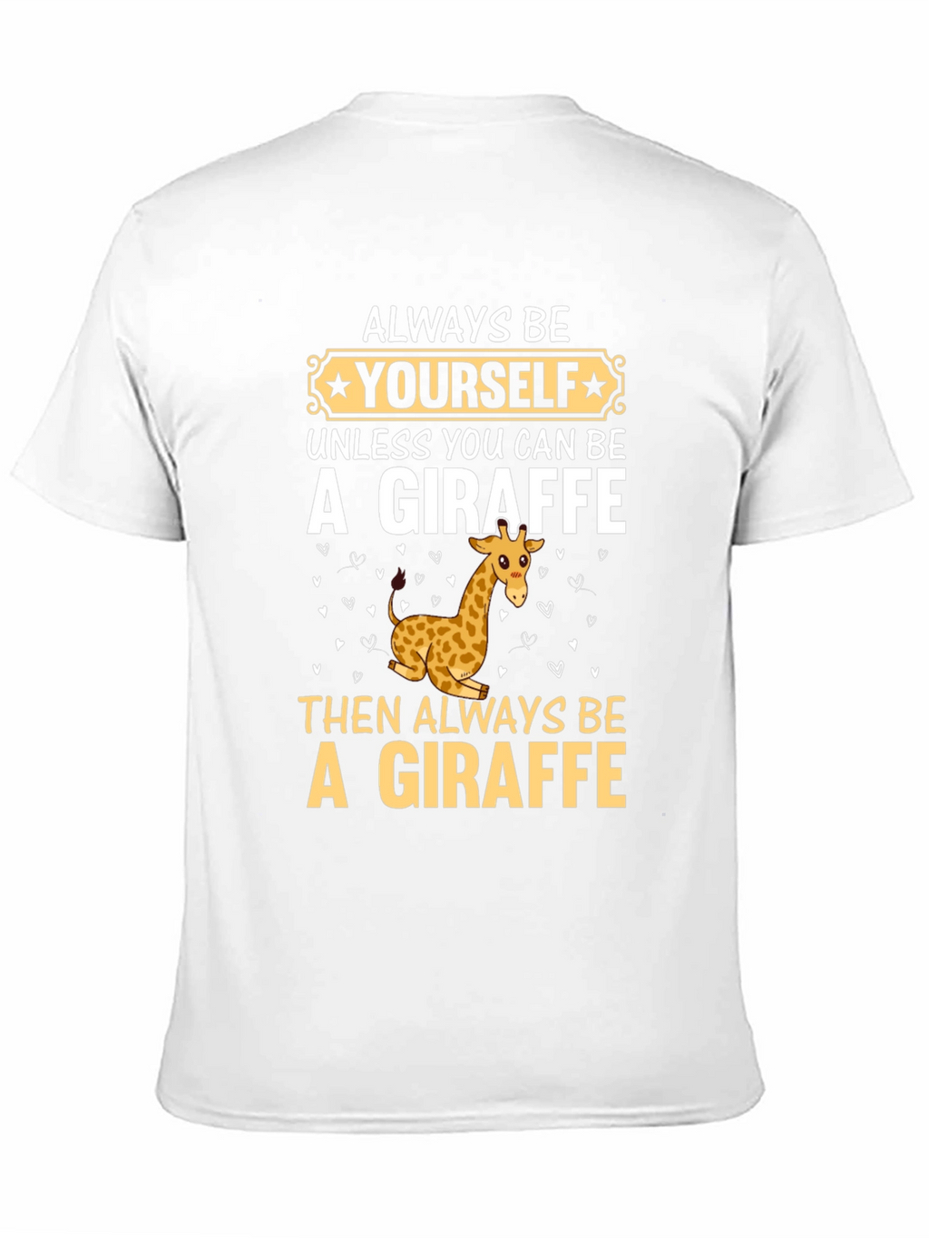 Be Yourself Giraffe T-Shirt - Funny Graphic Tee