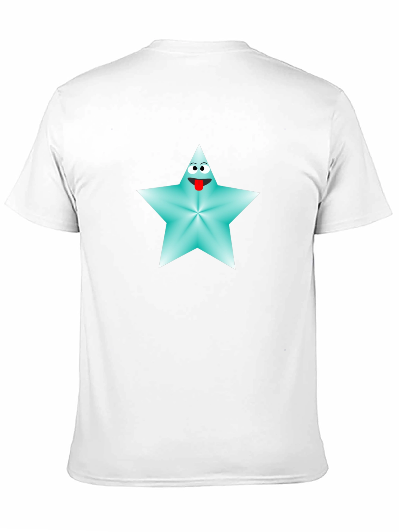 Cartoon Star Graphic Tee - Black