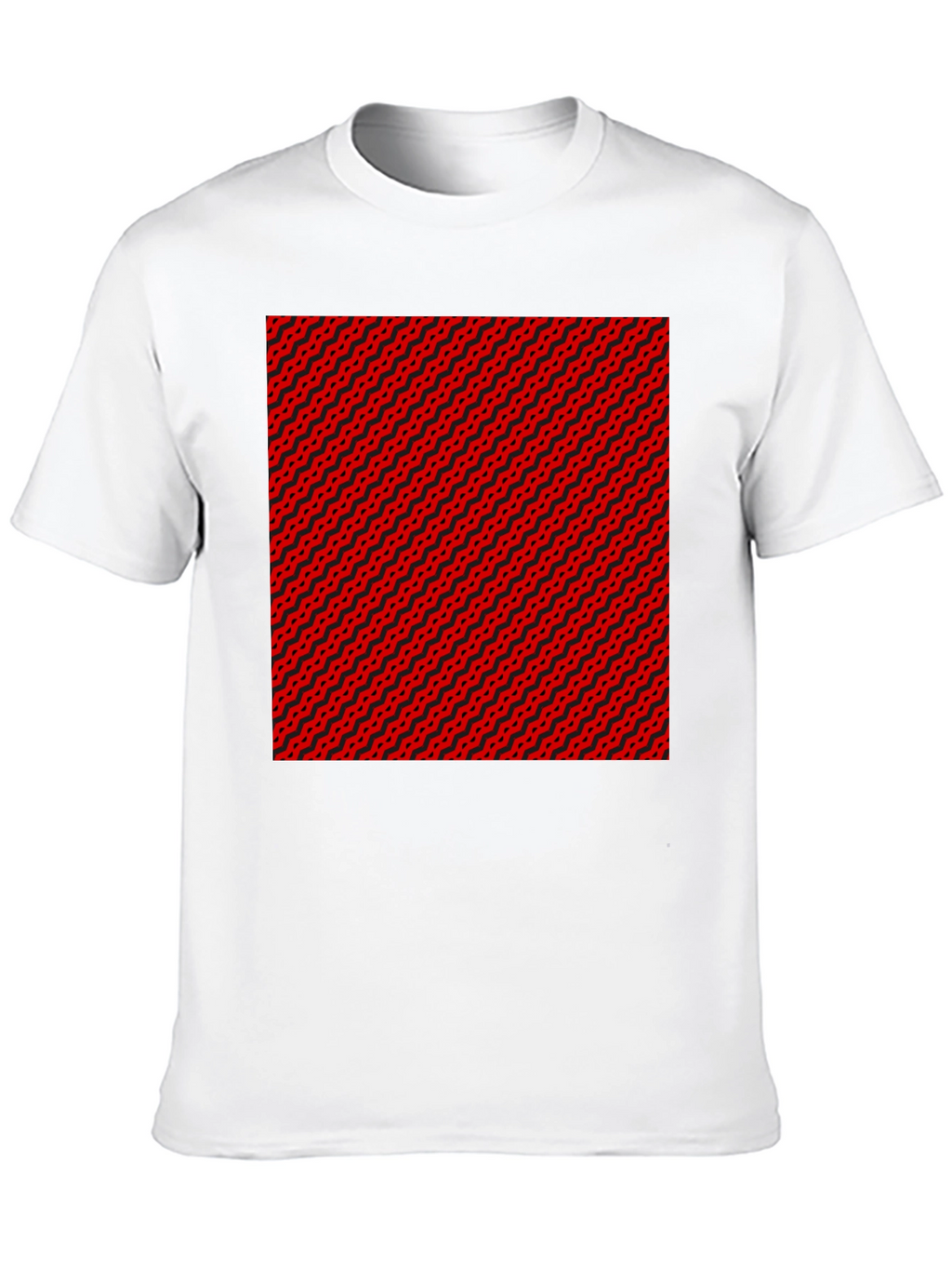 Abstract Pattern Black T-Shirt