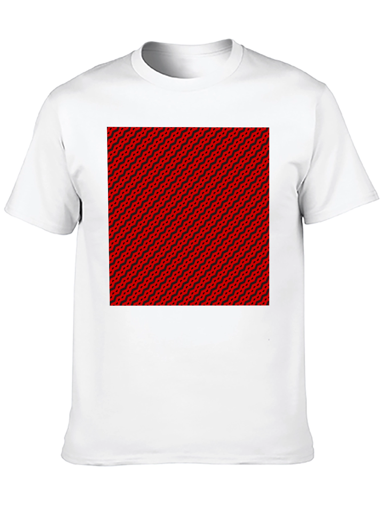 Abstract Pattern Black T-Shirt