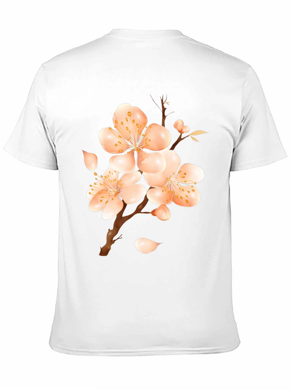 Blossom Print Black T-Shirt
