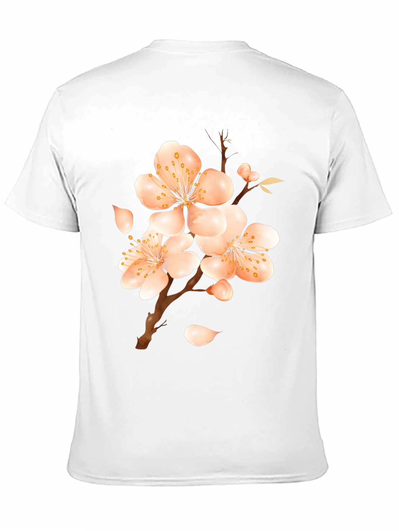 Blossom Print Black T-Shirt