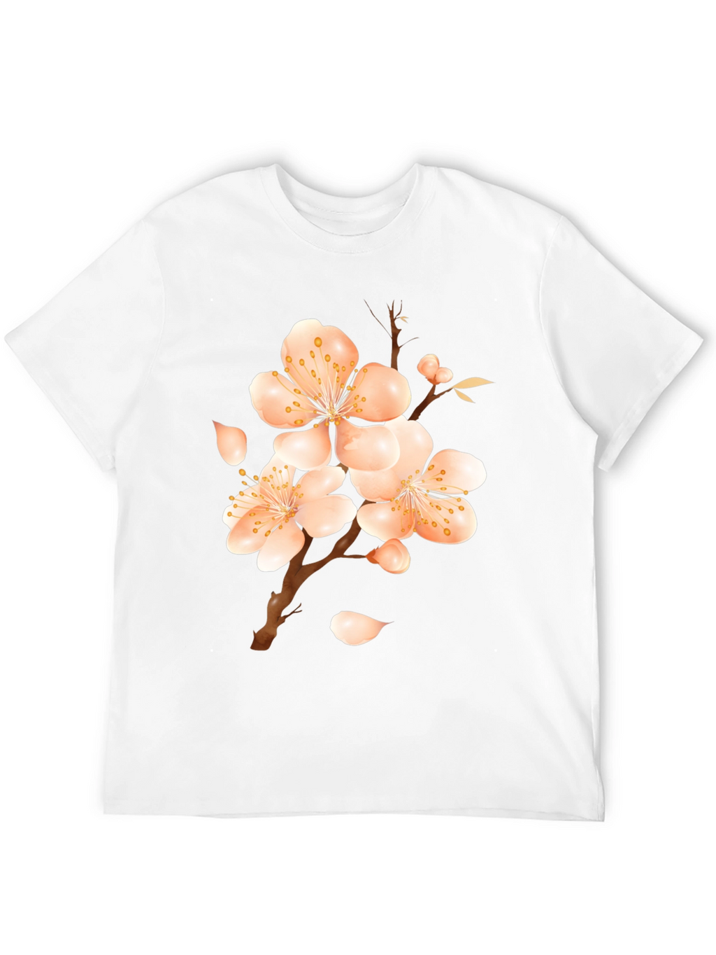 Blossom Print Black T-Shirt