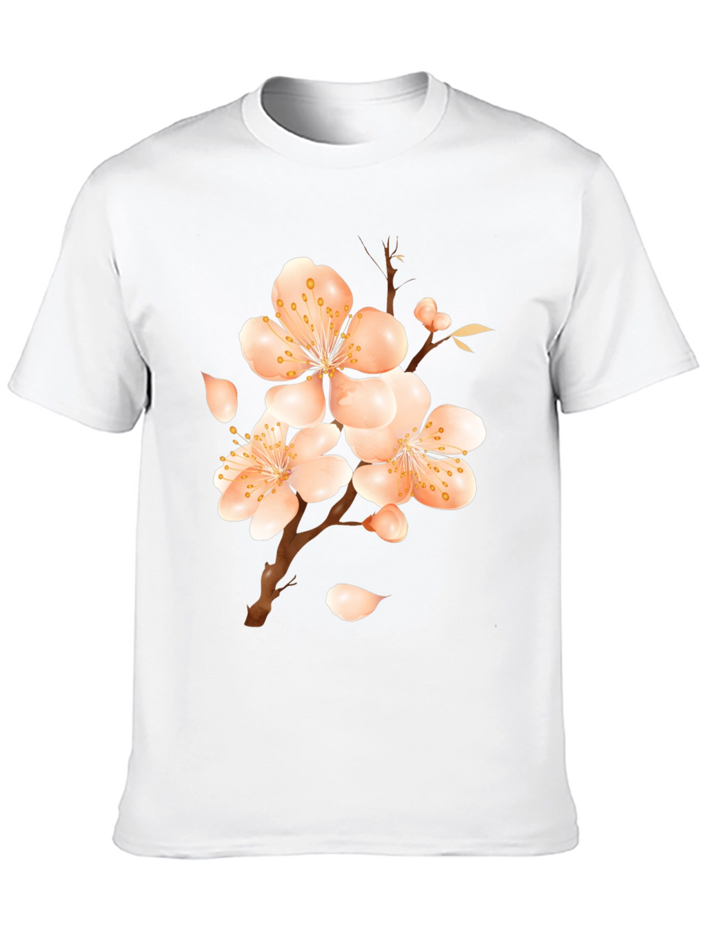 Blossom Print Black T-Shirt