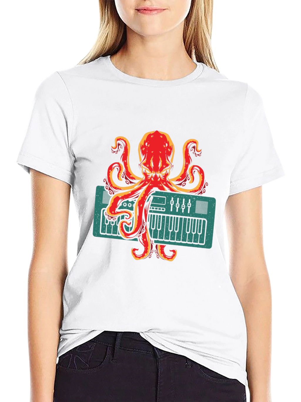 Octopus Musician Graphic Tee - Quirky Band T-Shirt