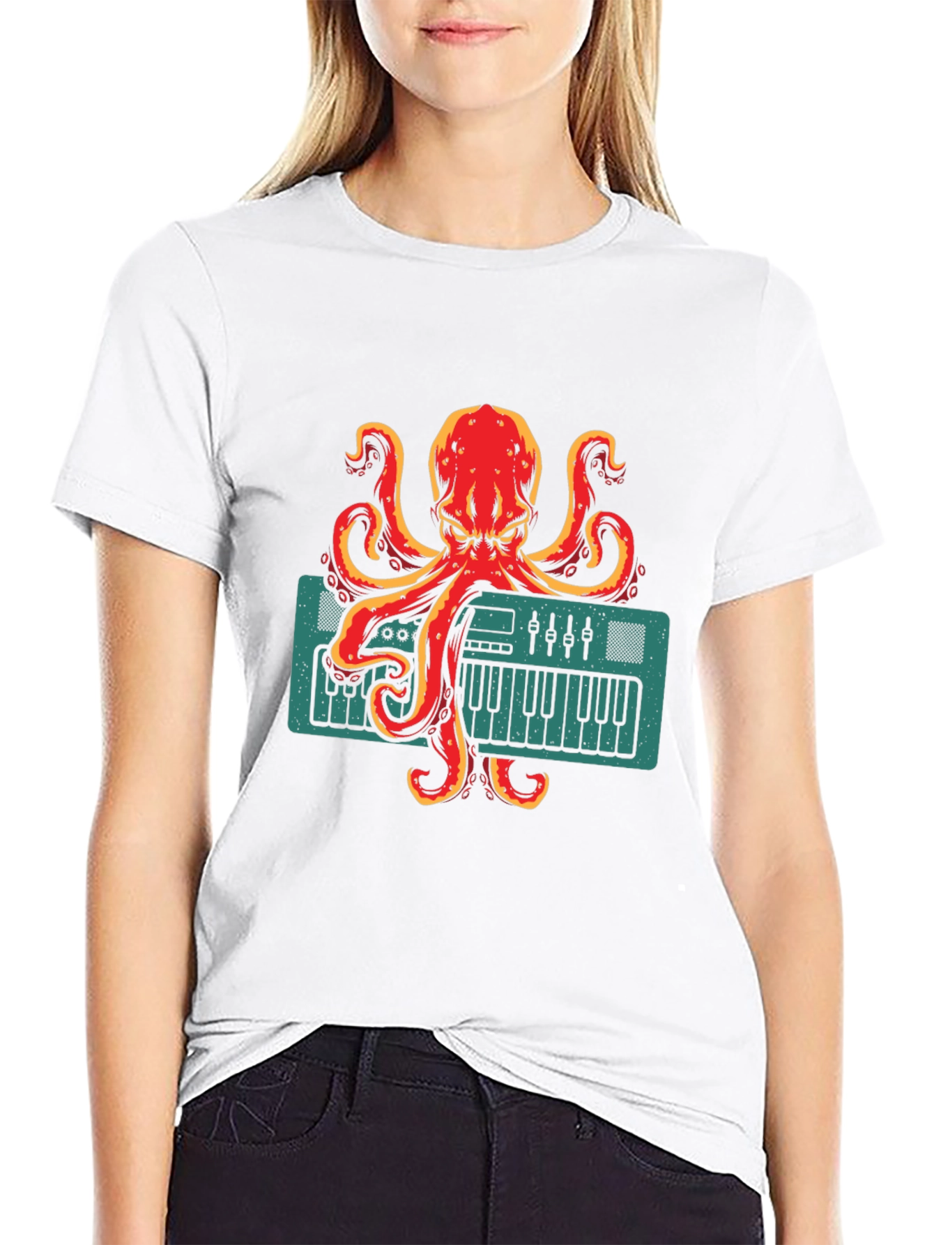Octopus Musician Graphic Tee - Quirky Band T-Shirt