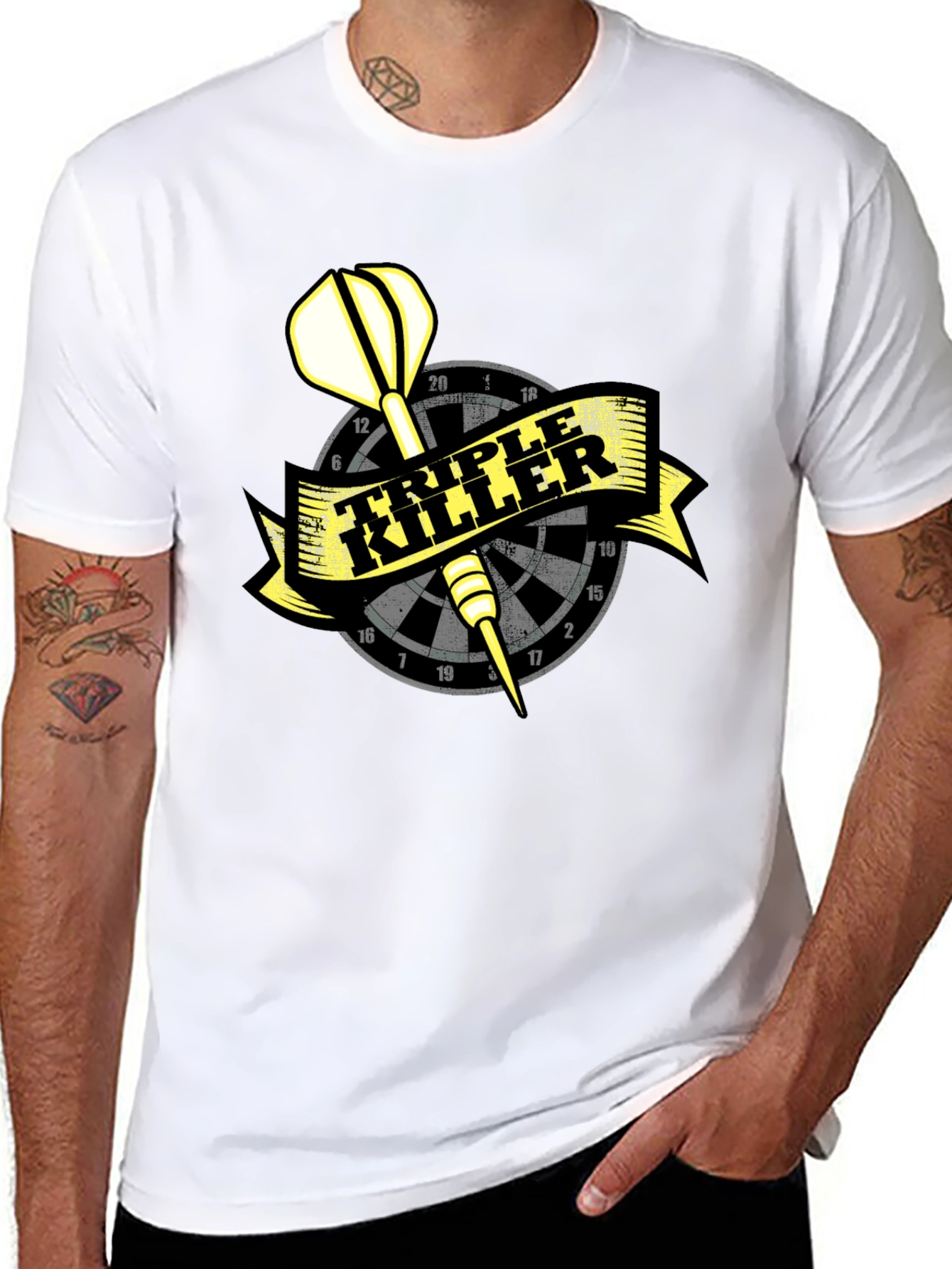 Triple Killer Dart T-Shirt - Cool Dartboard Tee