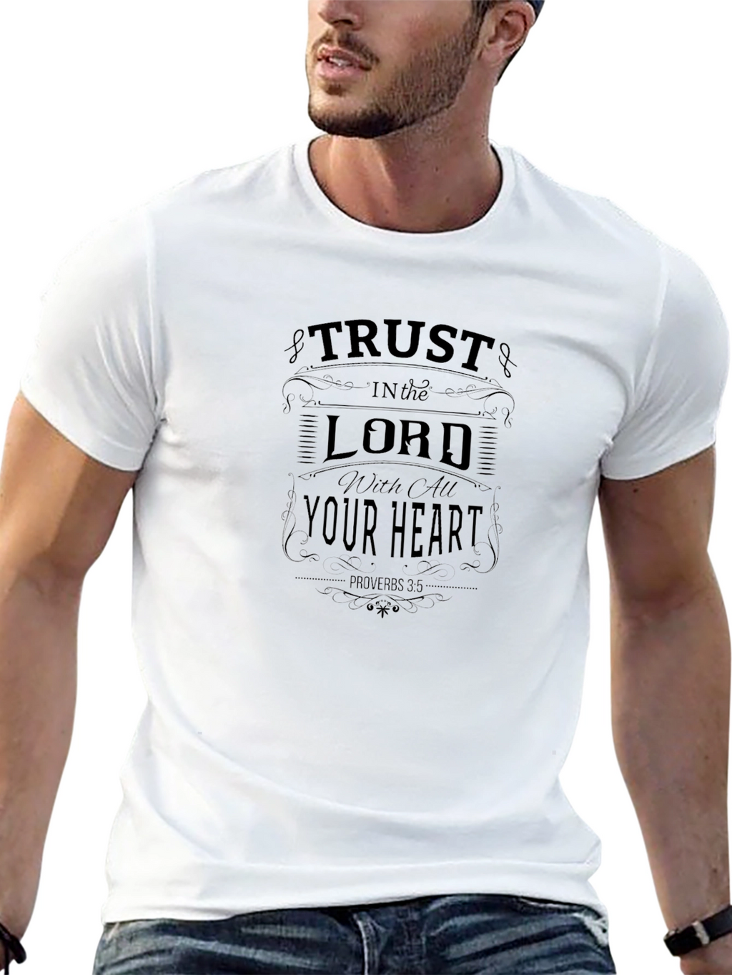 Trust in the Lord Graphic Tee - Black