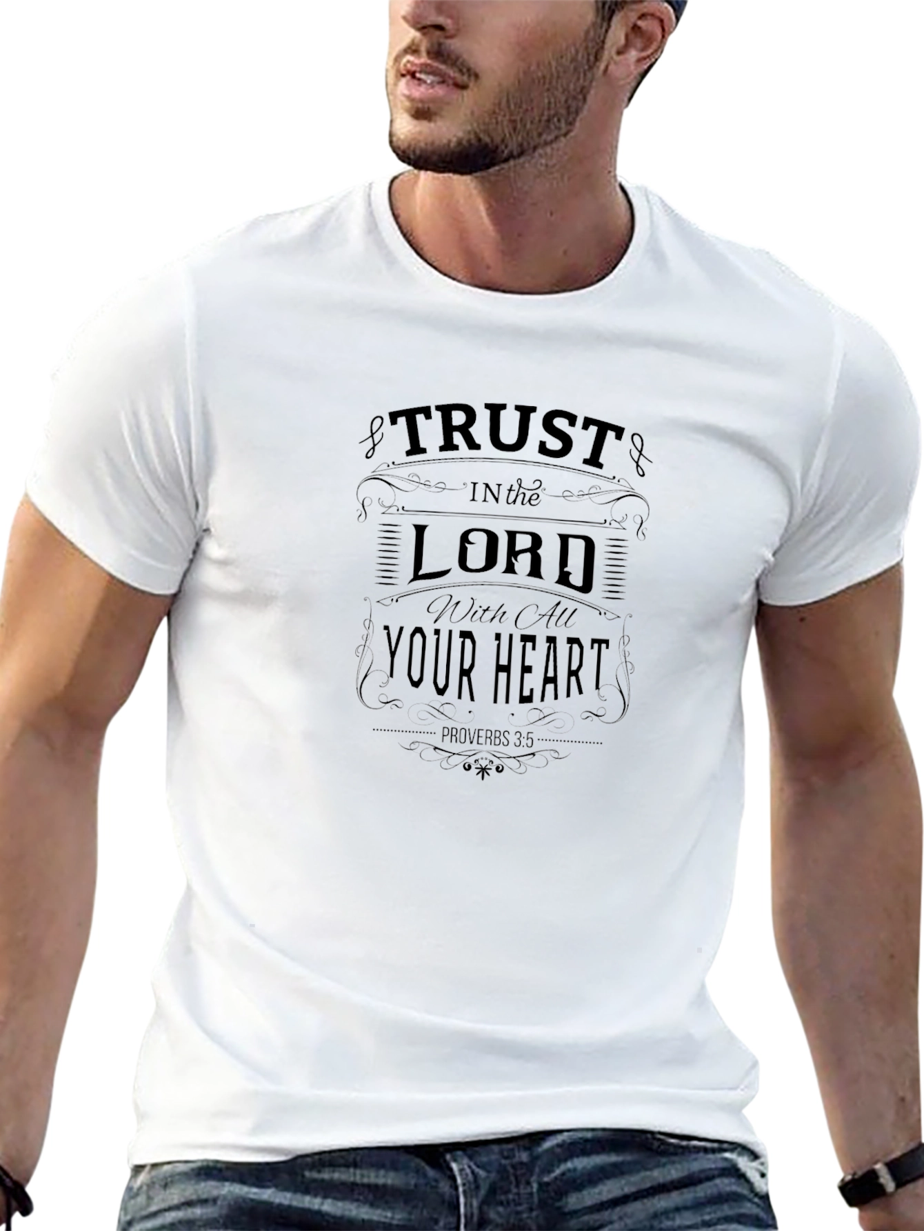 Trust in the Lord Graphic Tee - Black