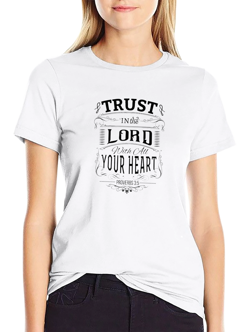 Trust in the Lord Graphic Tee - Black