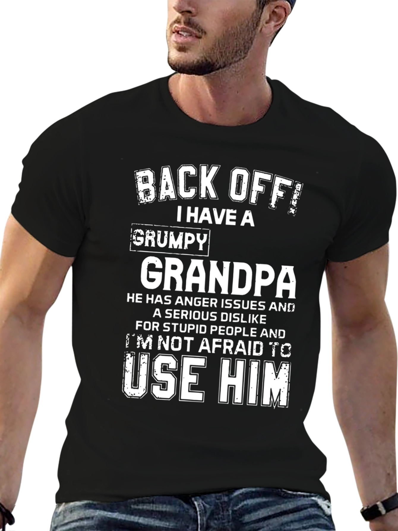 Back Off! I Have a Grumpy Grandpa T-Shirt