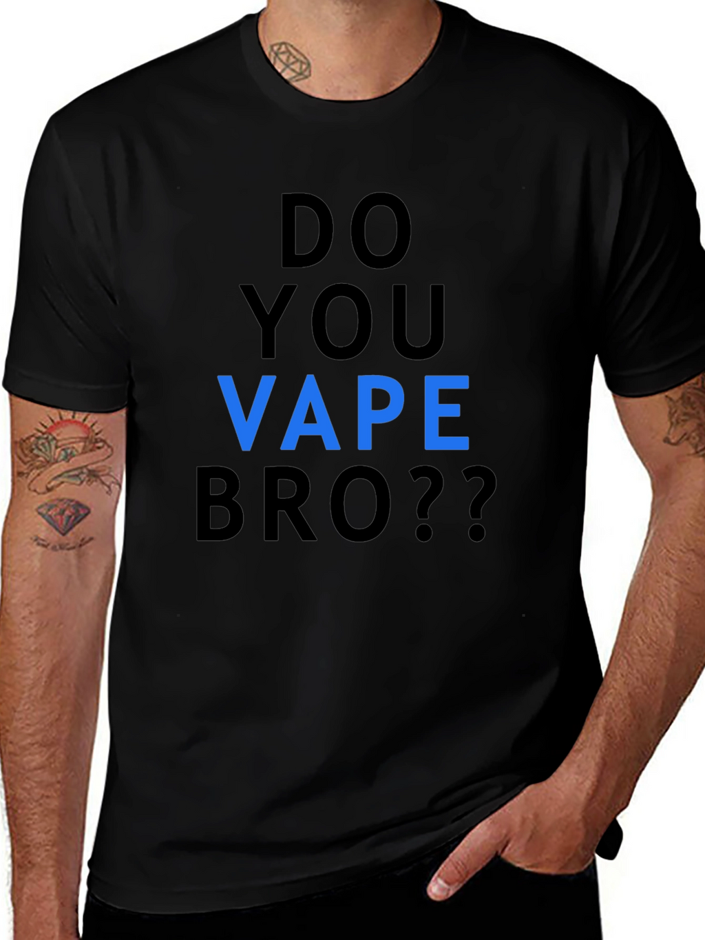 Do You Vape Bro Black T-Shirt