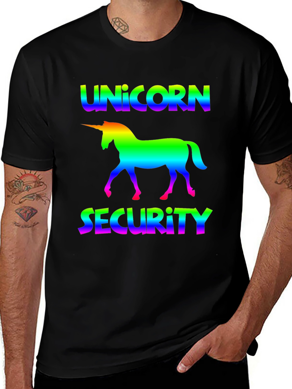 Unicorn Security Graphic Tee