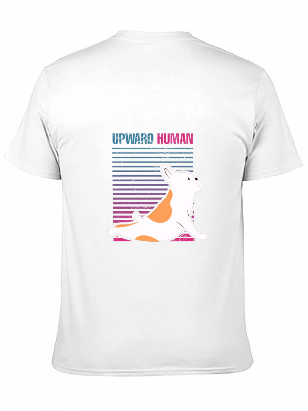 Upward Human Dog Yoga Graphic T-Shirt