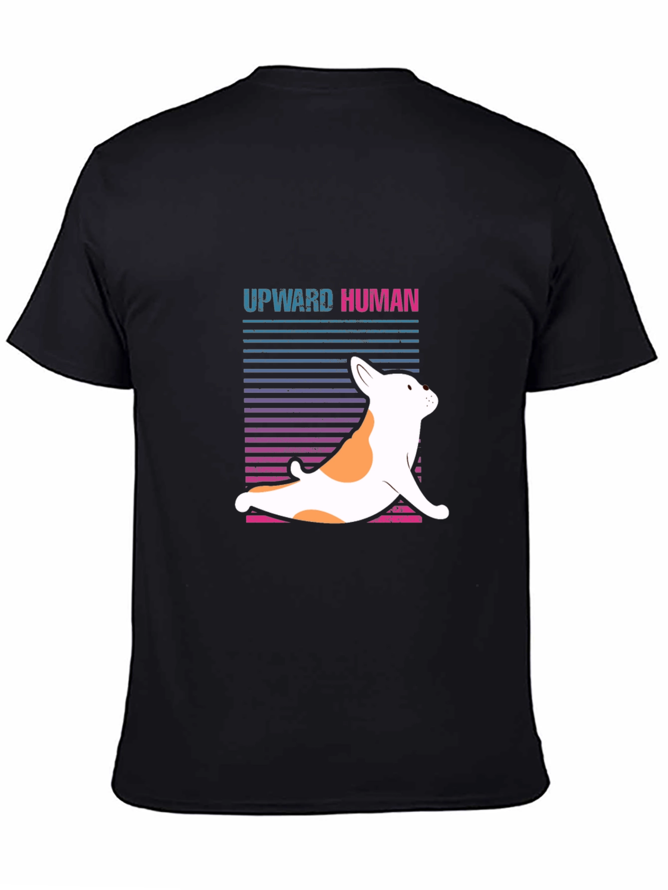 Upward Human Dog Yoga Graphic T-Shirt
