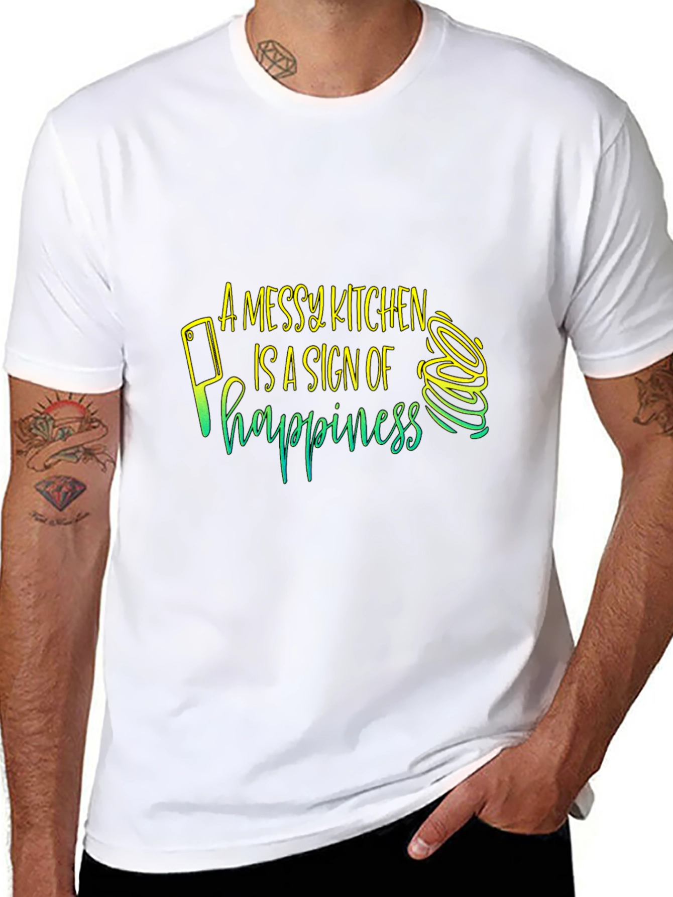 Messy Kitchen Happiness T-Shirt - Chefs Delight