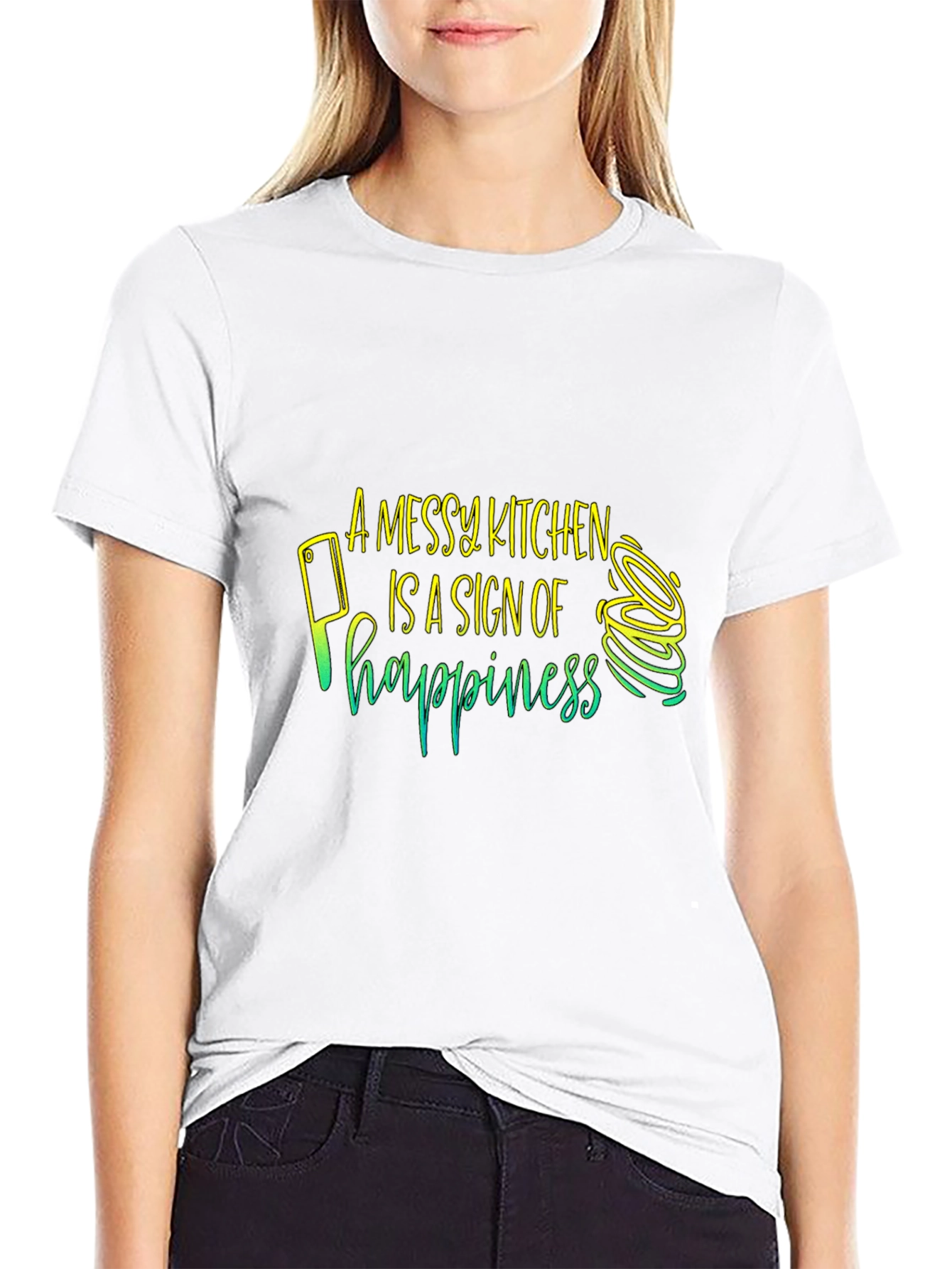 Messy Kitchen Happiness T-Shirt - Chefs Delight
