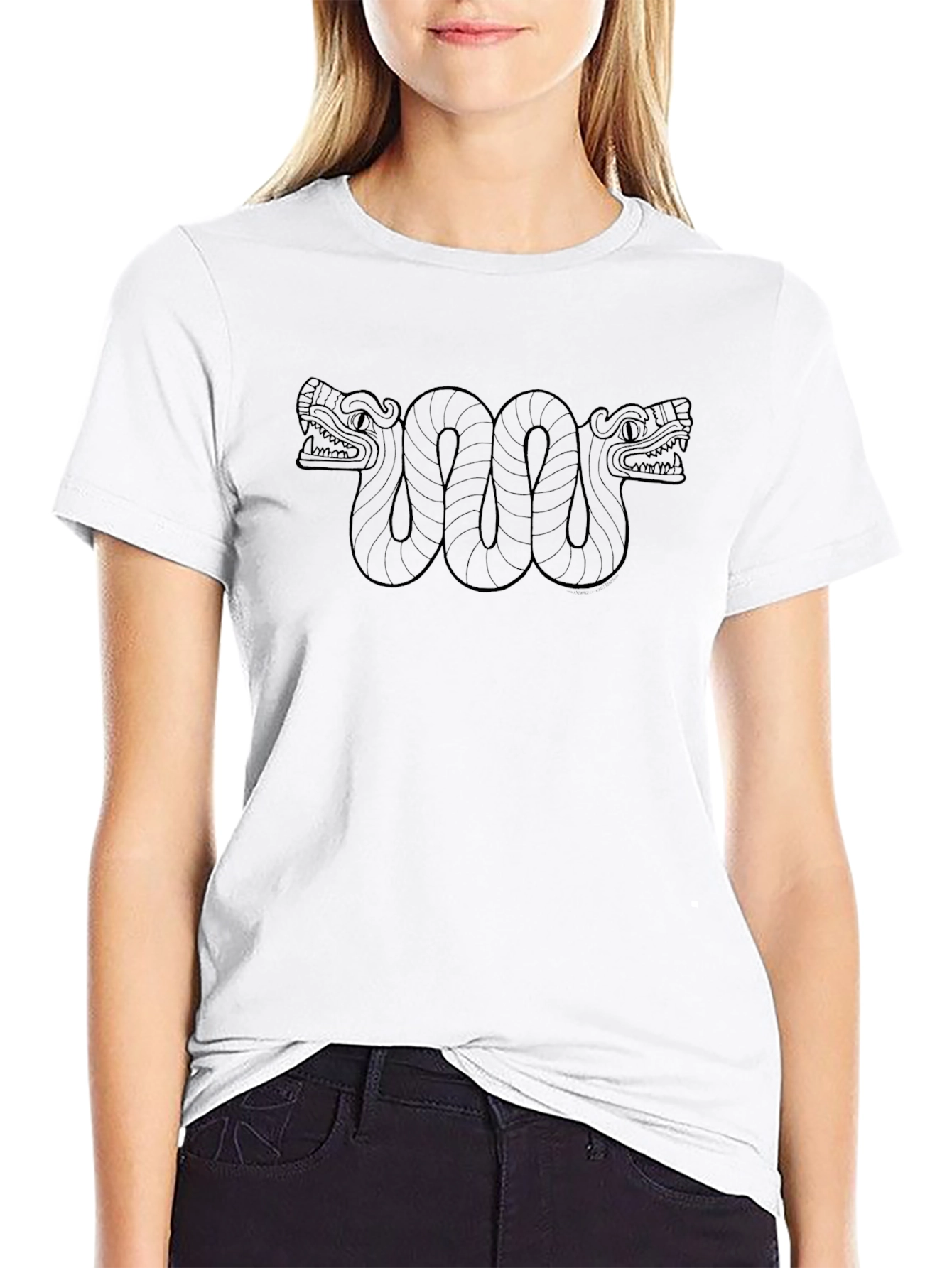 Aztec Serpent Tee - Stylish Graphic T-Shirt