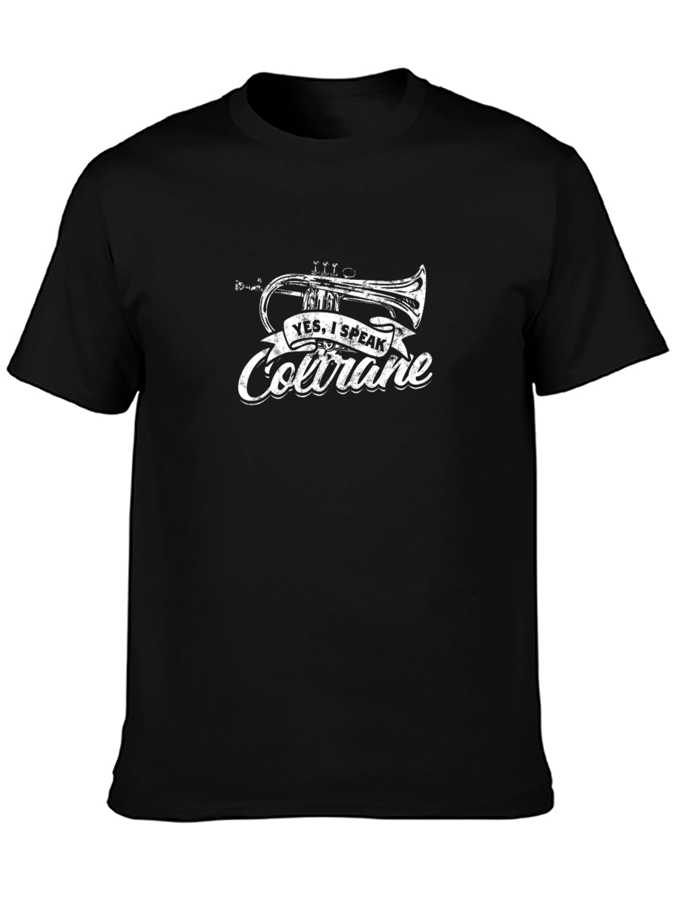 Yes I Speak Coltrane Black T-Shirt Music Jazz