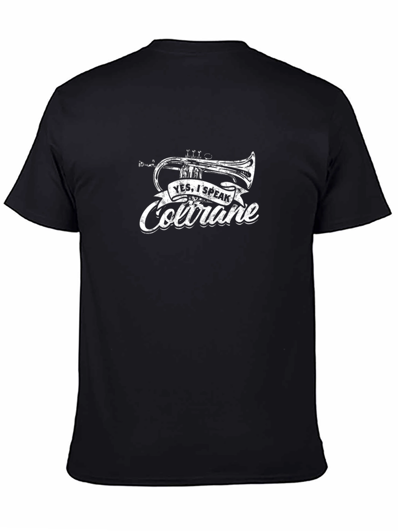 Yes I Speak Coltrane Black T-Shirt Music Jazz