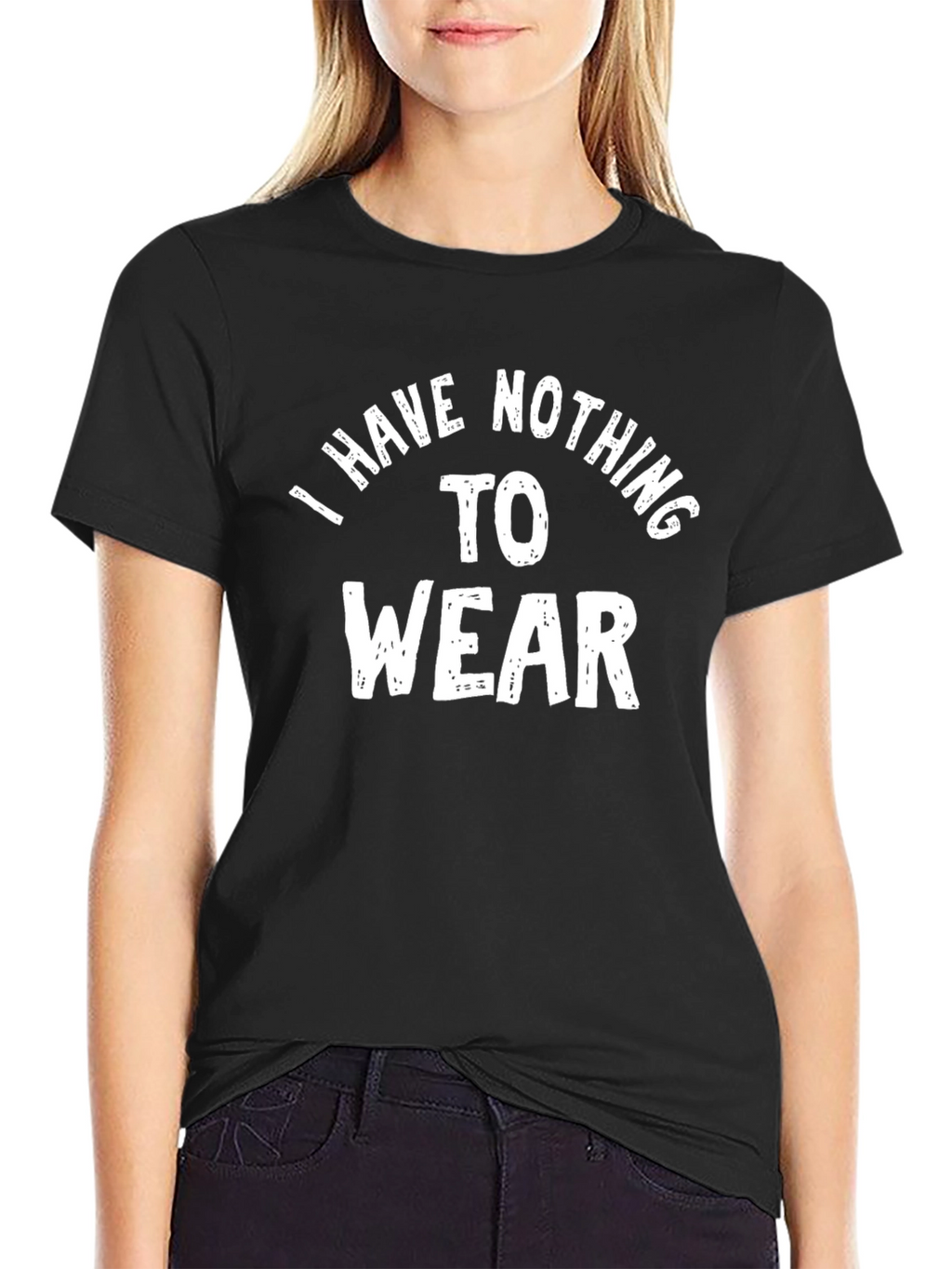 Funny Nothing To Wear Black T-Shirt