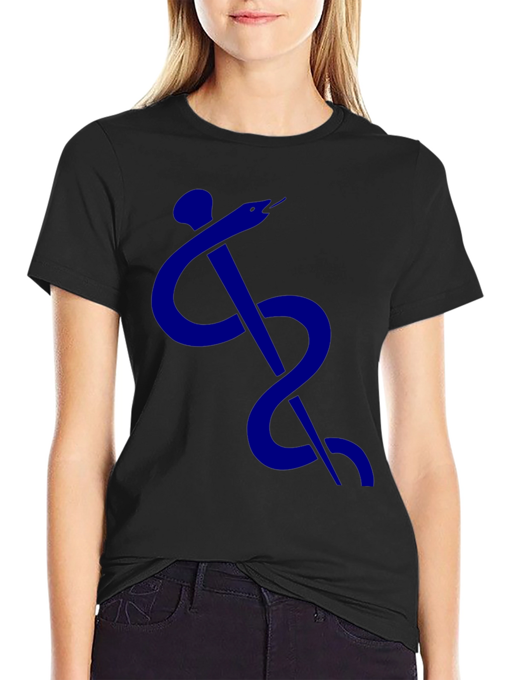 Caduceus Symbol T-Shirt - Classic Medical Design