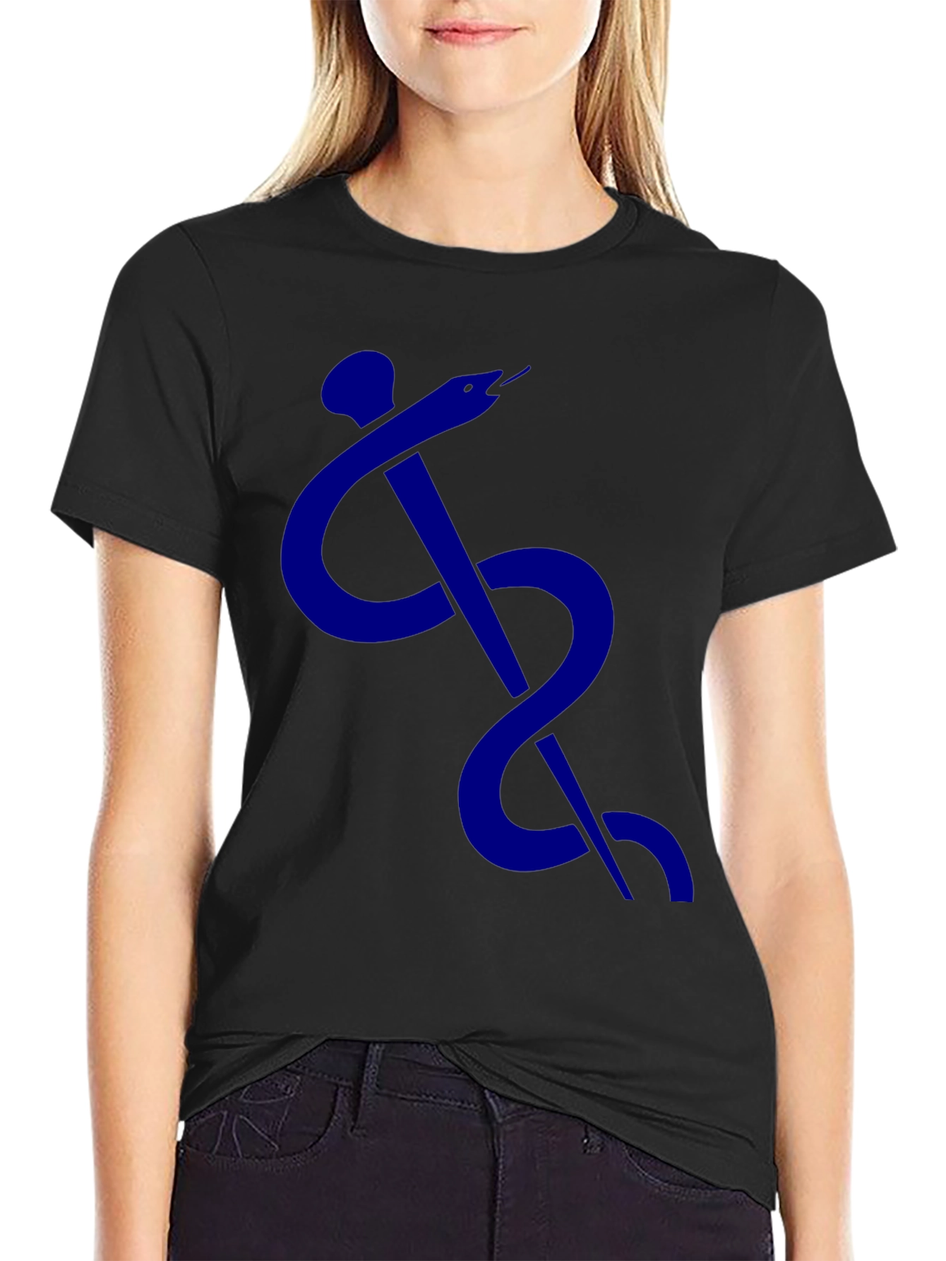 Caduceus Symbol T-Shirt - Classic Medical Design