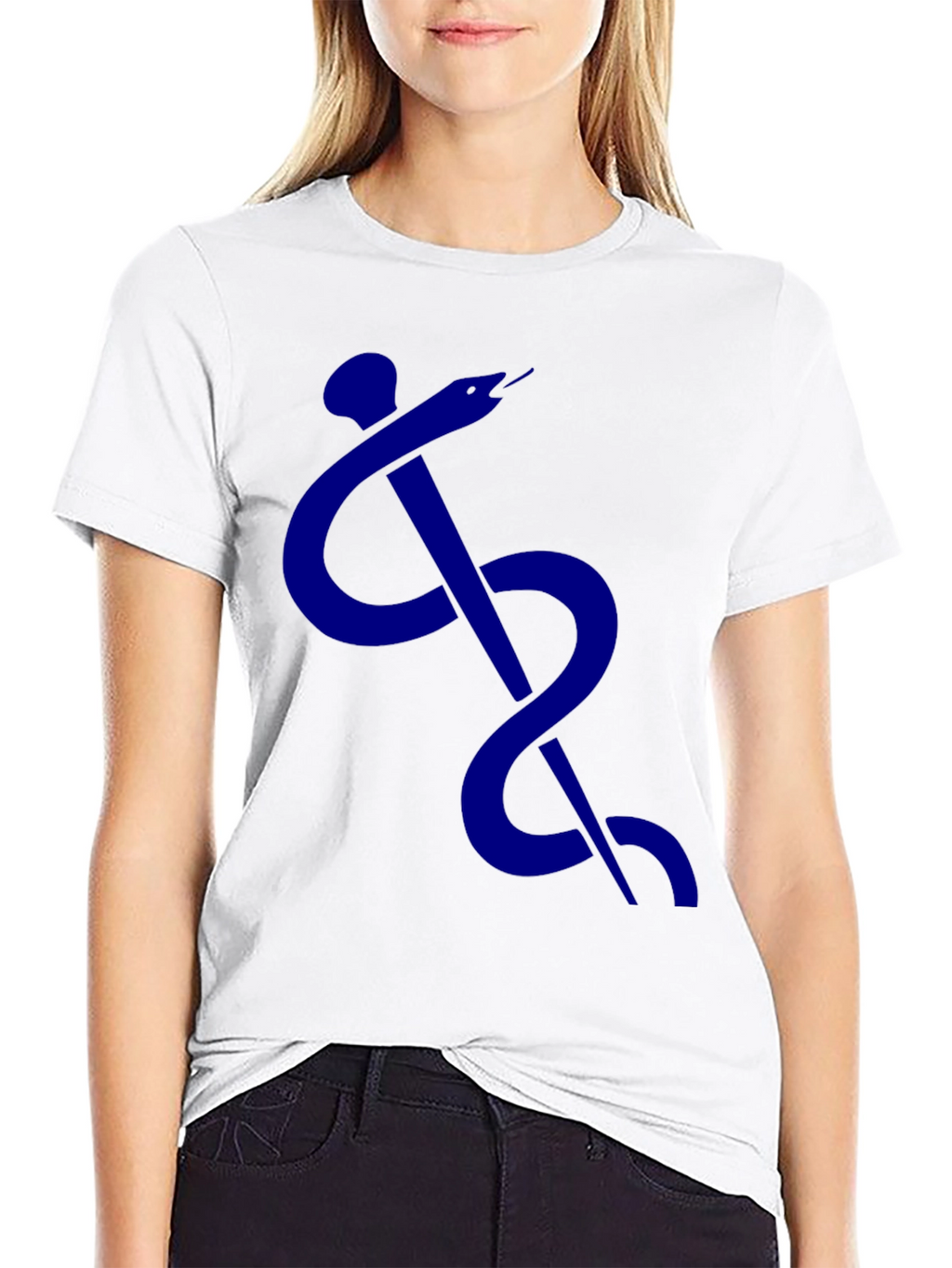 Caduceus Symbol T-Shirt - Classic Medical Design
