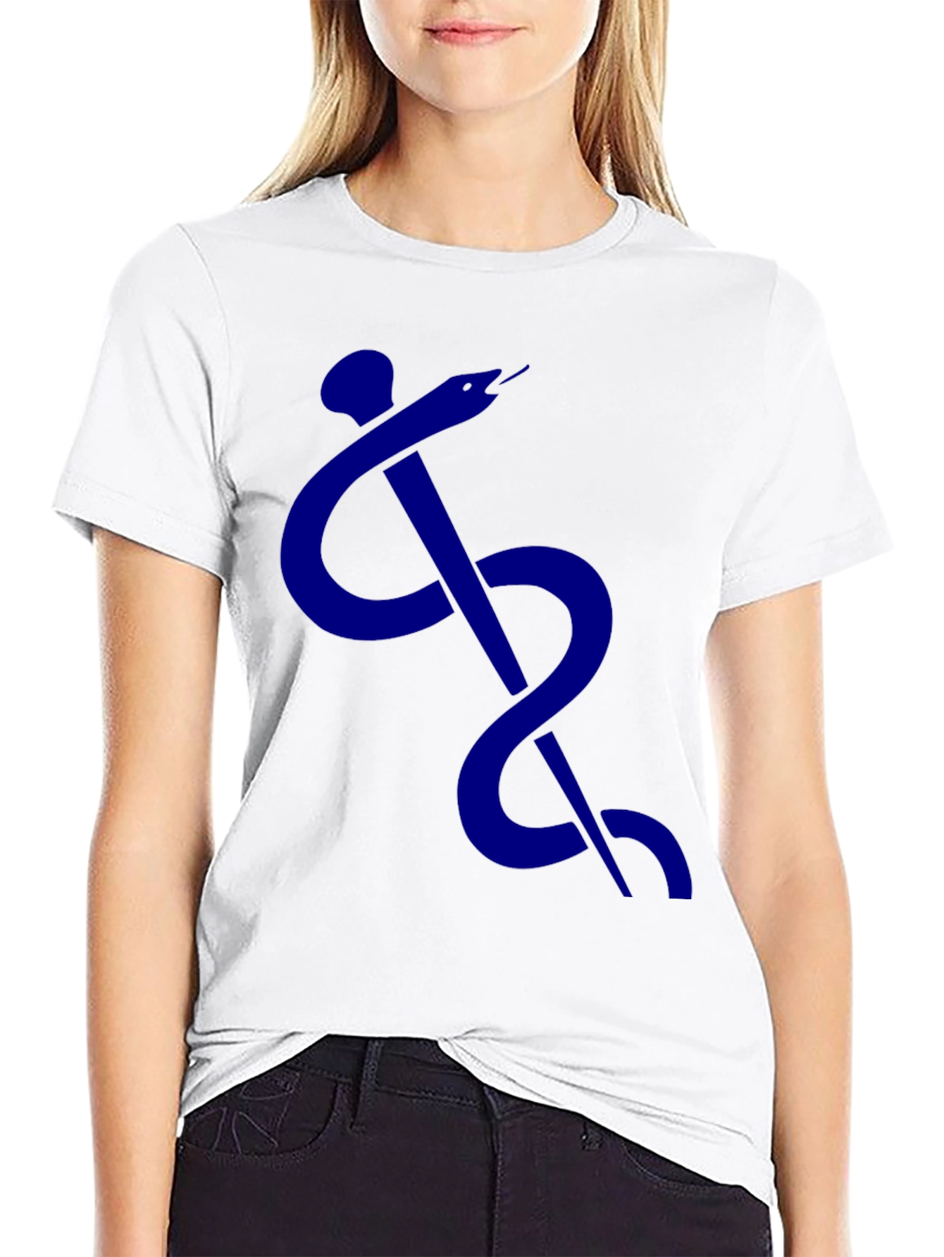 Caduceus Symbol T-Shirt - Classic Medical Design