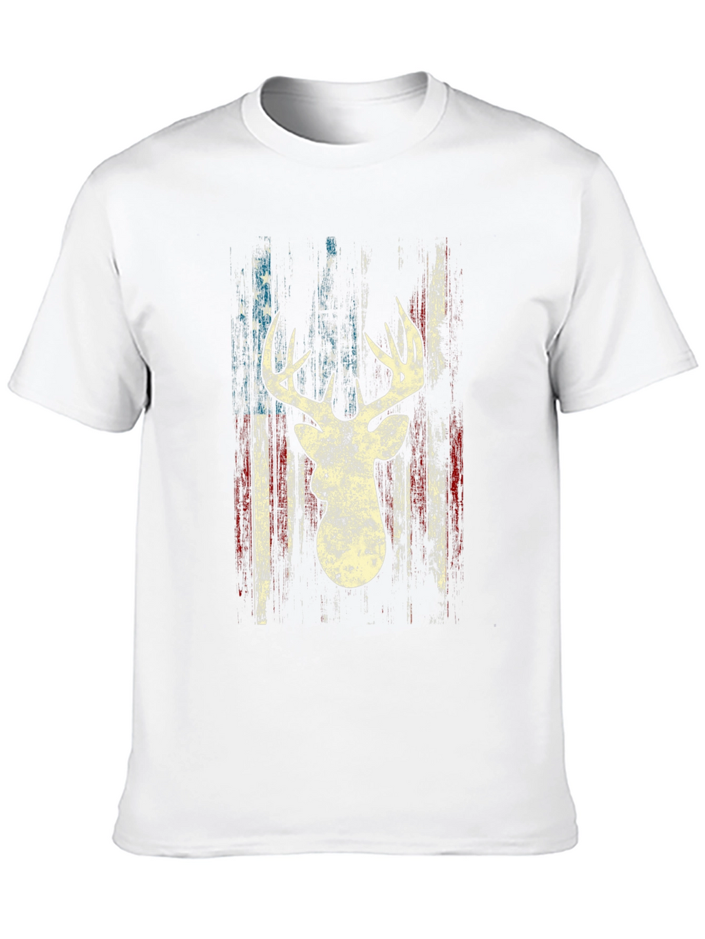 Deer Silhouette American Flag Graphic Tee