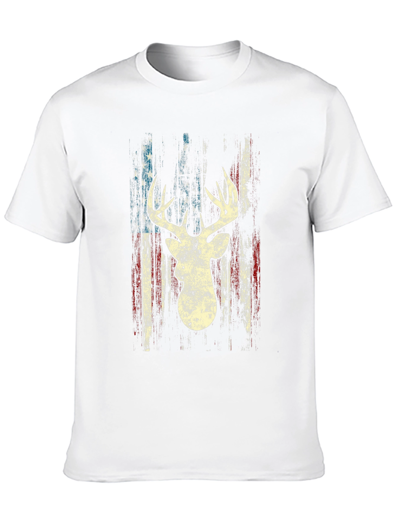 Deer Silhouette American Flag Graphic Tee