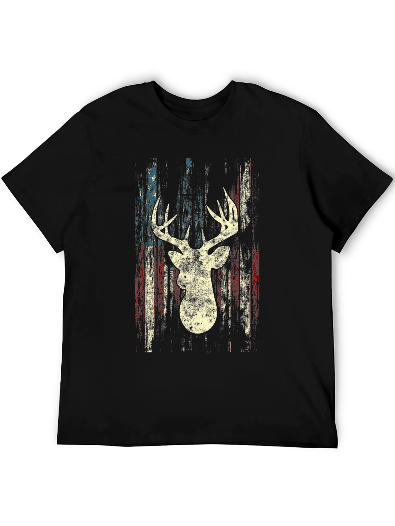 Deer Silhouette American Flag Graphic Tee