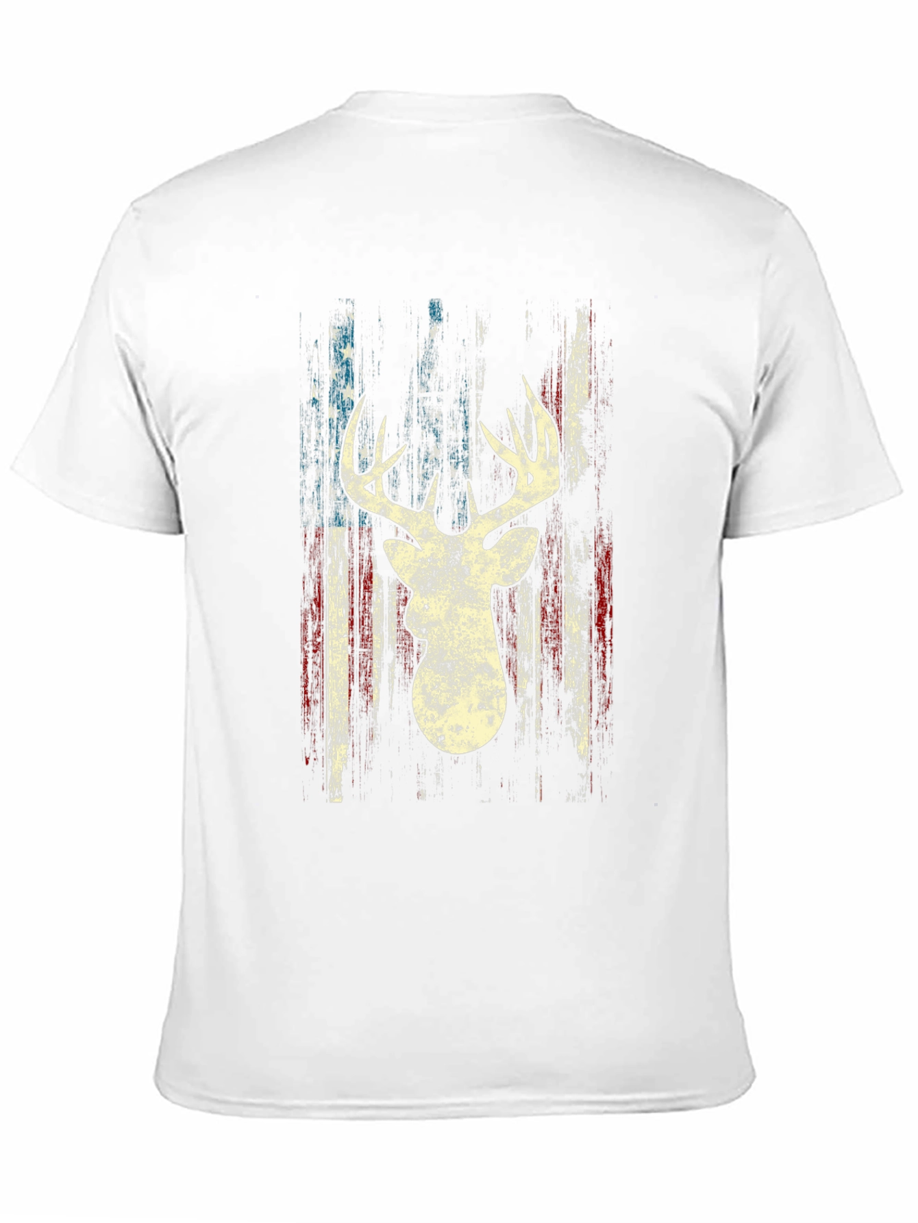 Deer Silhouette American Flag Graphic Tee