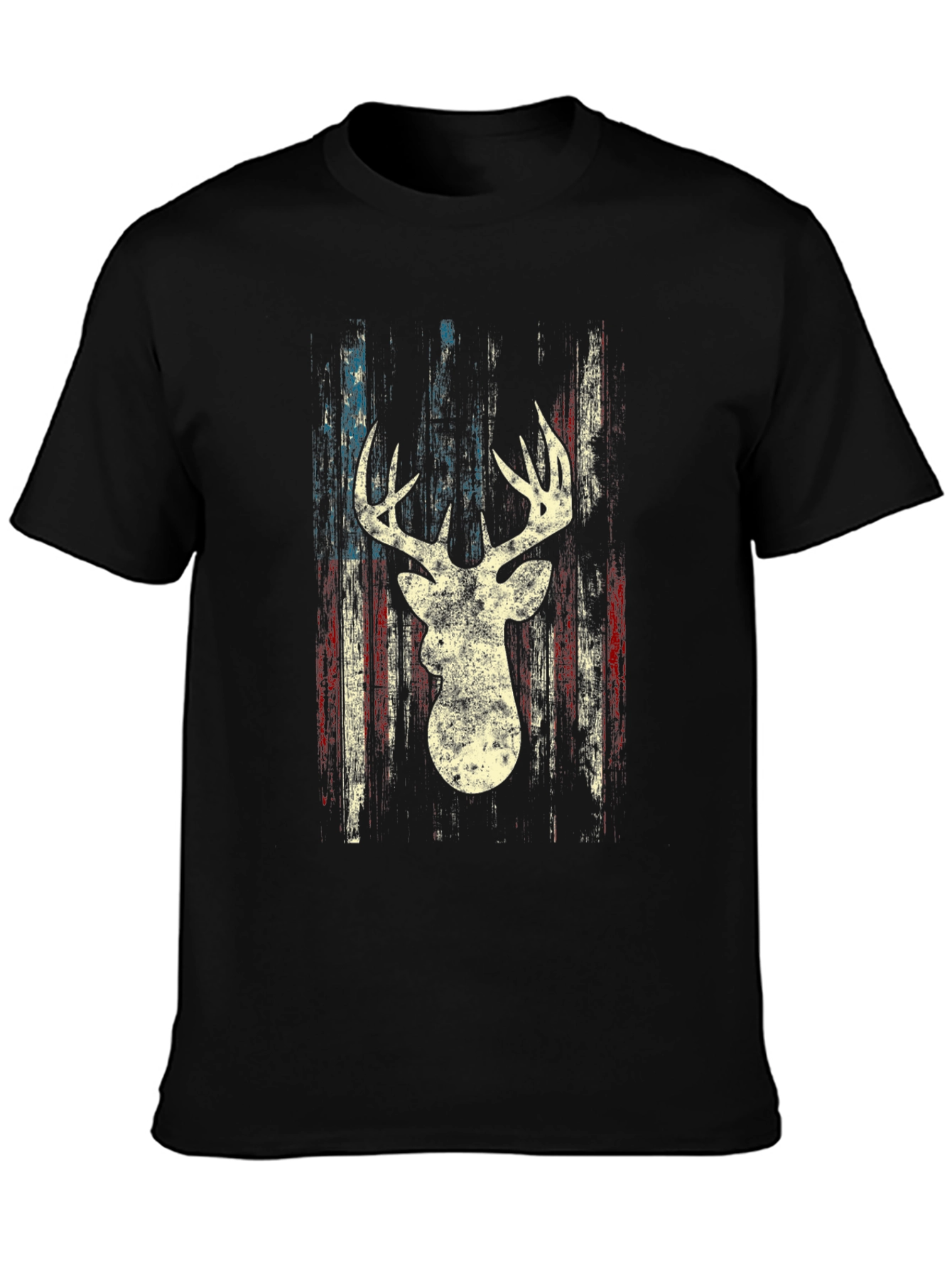Deer Silhouette American Flag Graphic Tee