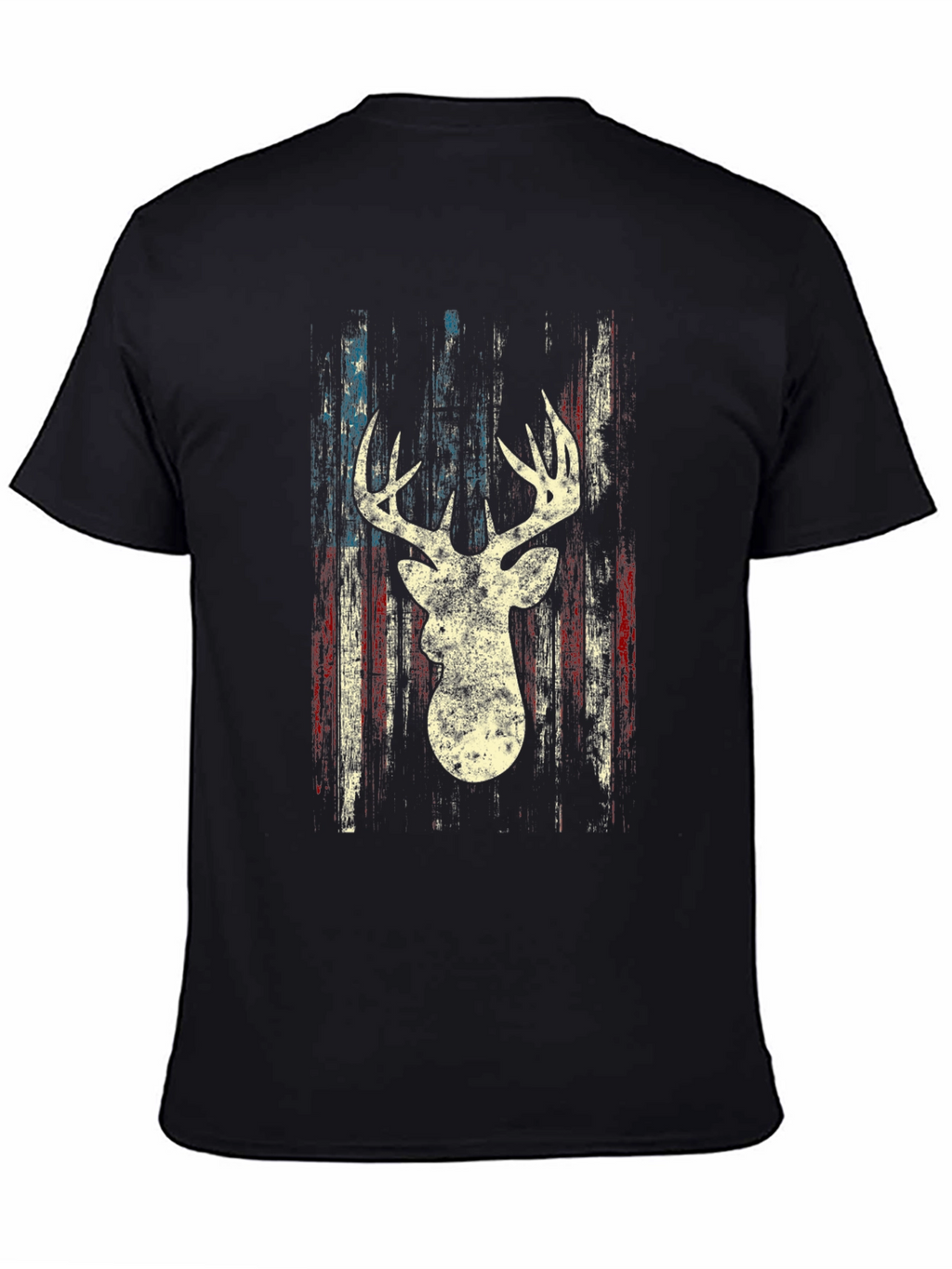 Deer Silhouette American Flag Graphic Tee