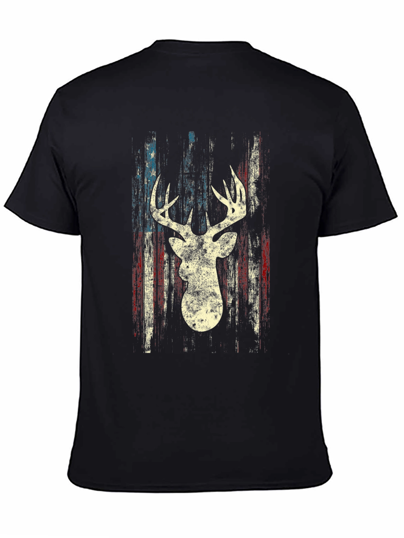 Deer Silhouette American Flag Graphic Tee