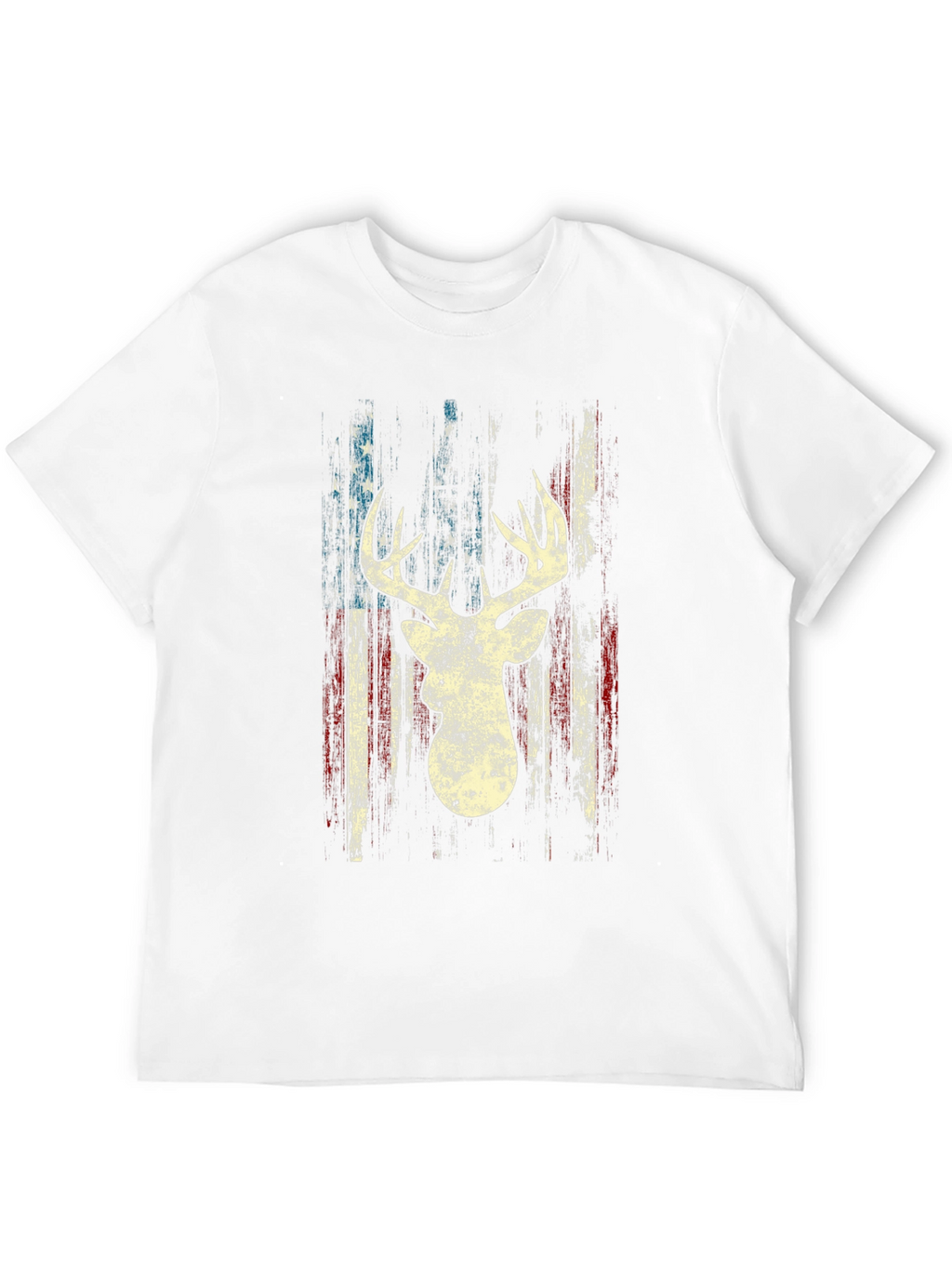 Deer Silhouette American Flag Graphic Tee