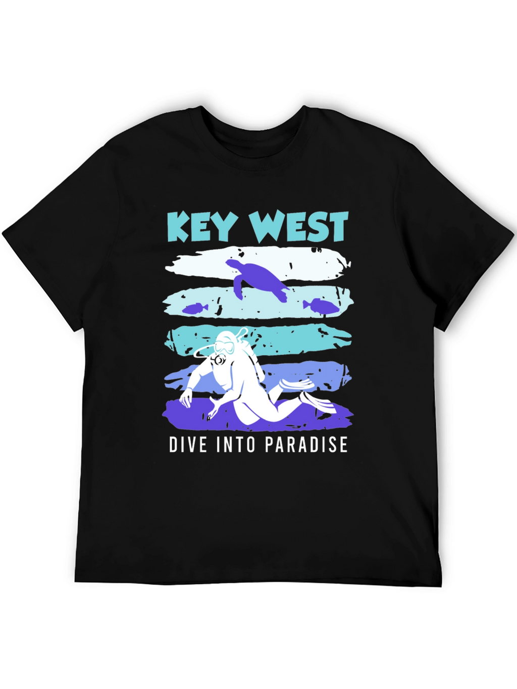 Key West Dive Into Paradise Graphic T-Shirt