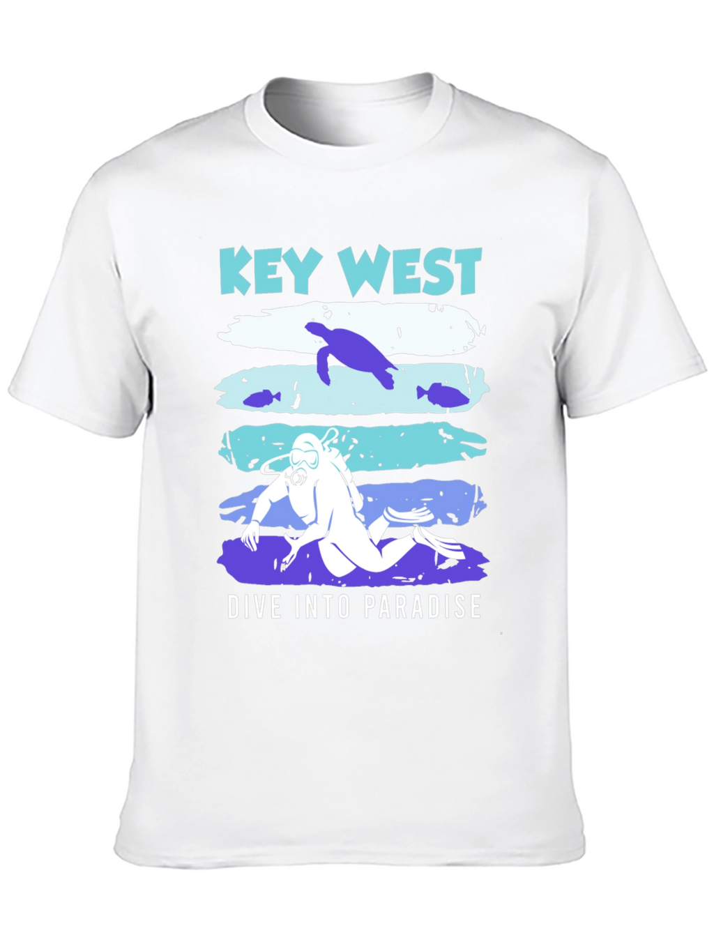 Key West Dive Into Paradise Graphic T-Shirt