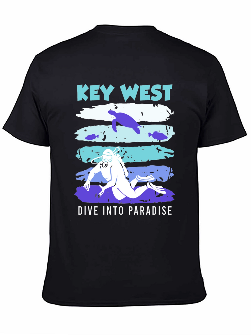 Key West Dive Into Paradise Graphic T-Shirt