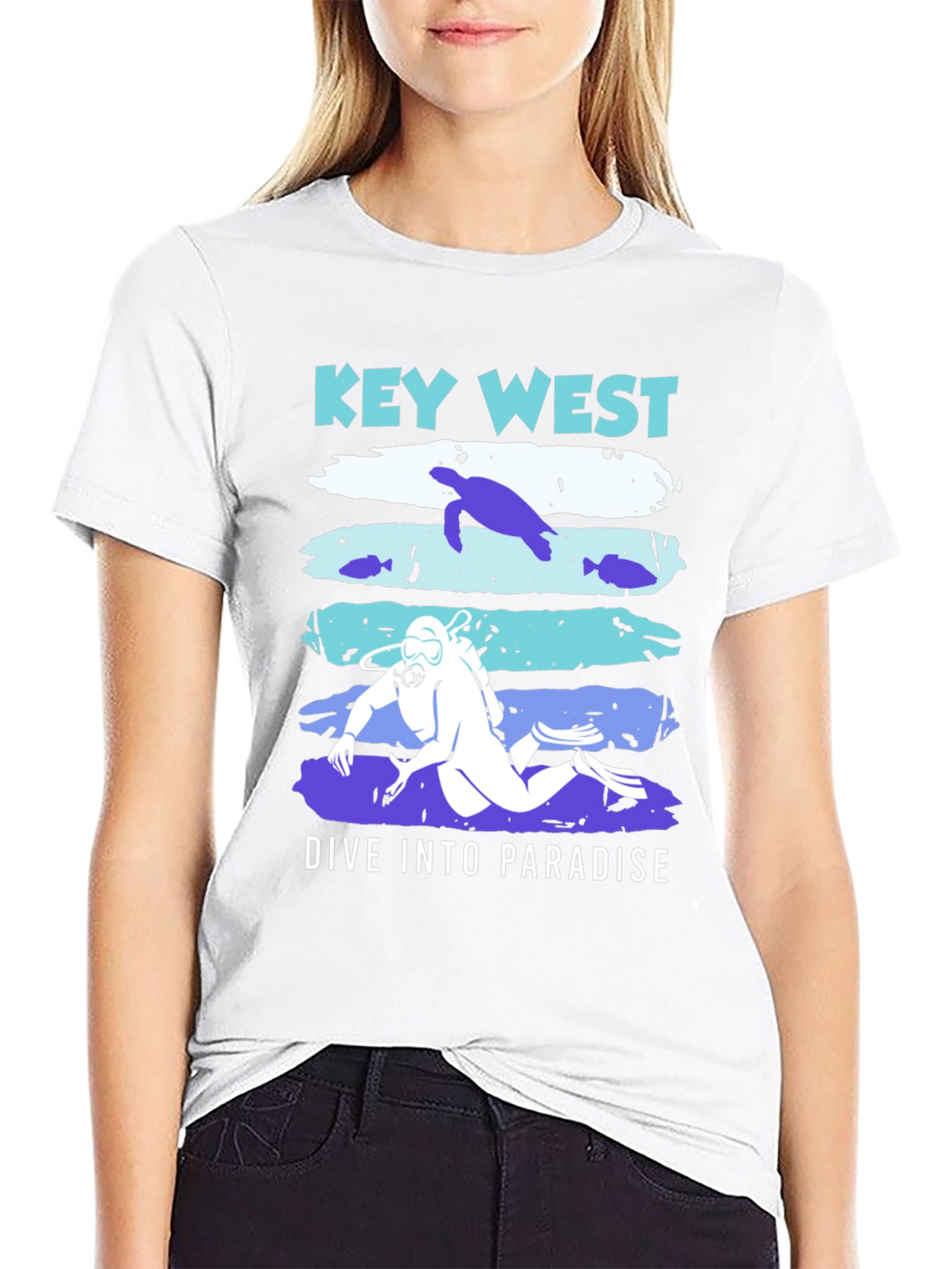 Key West Dive Into Paradise Graphic T-Shirt