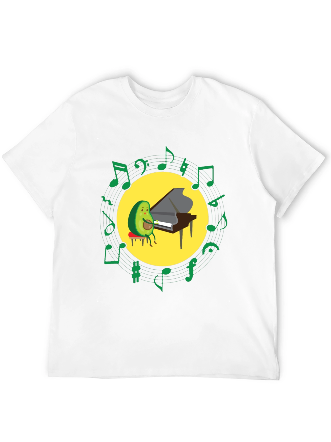 Avocado Pianist T-Shirt - Funny Music Lover Tee