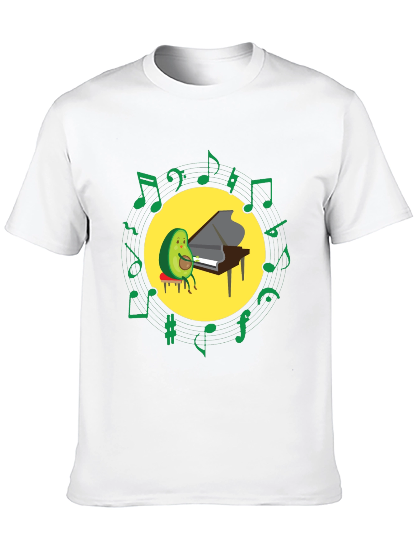 Avocado Pianist T-Shirt - Funny Music Lover Tee
