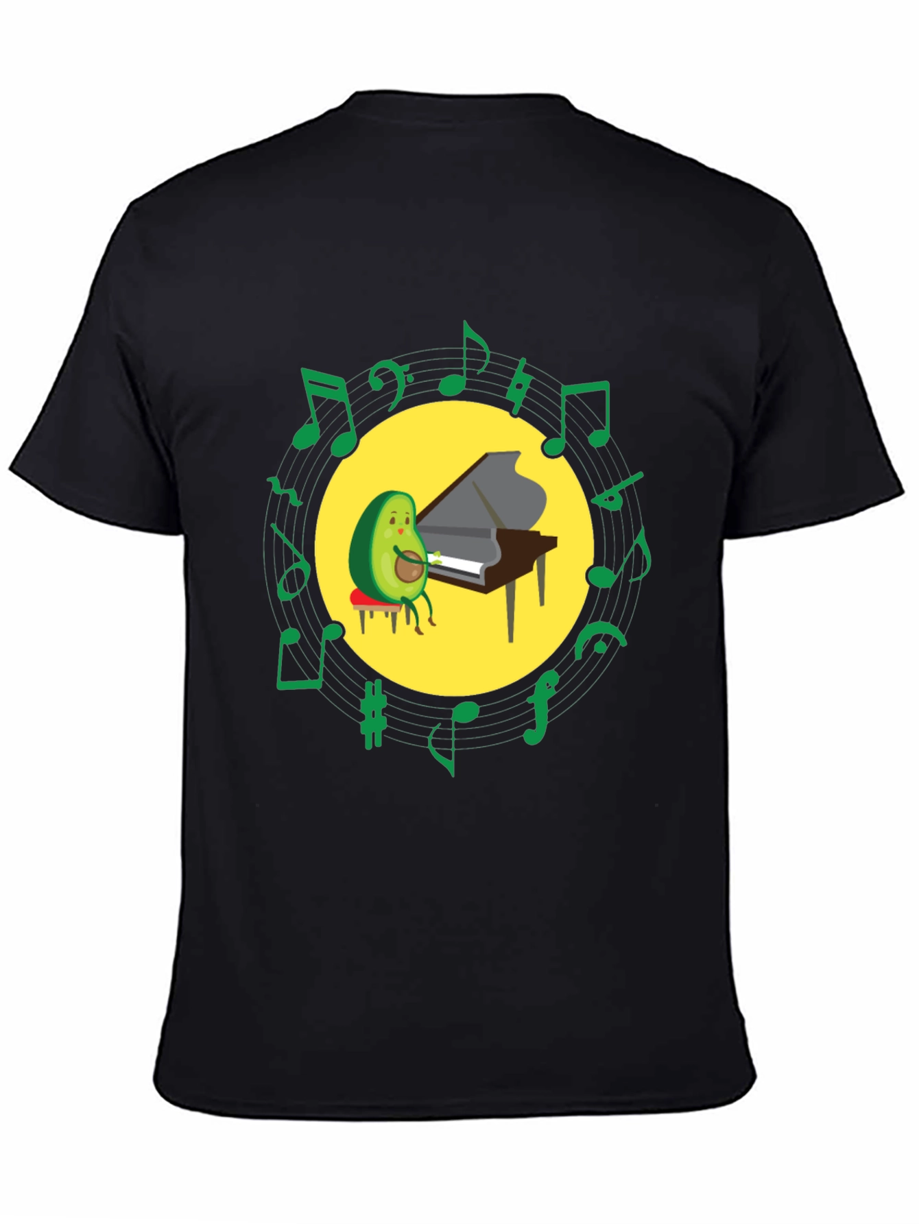 Avocado Pianist T-Shirt - Funny Music Lover Tee